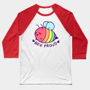 BEE proud: gay flag Baseball T-Shirt